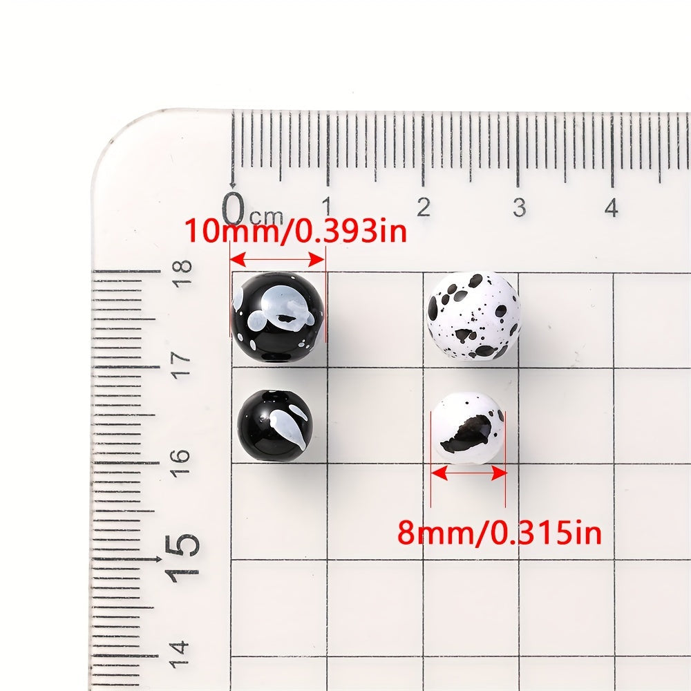 Acrylic Ink Round Beads
