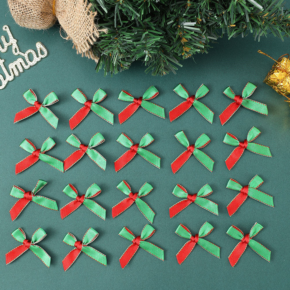 Christmas Mini Satin Ribbon Bows