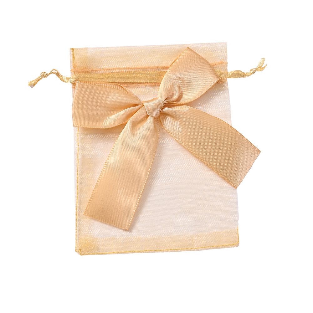 10PCS Organza Drawstring Gift Bag Set with Bowknot