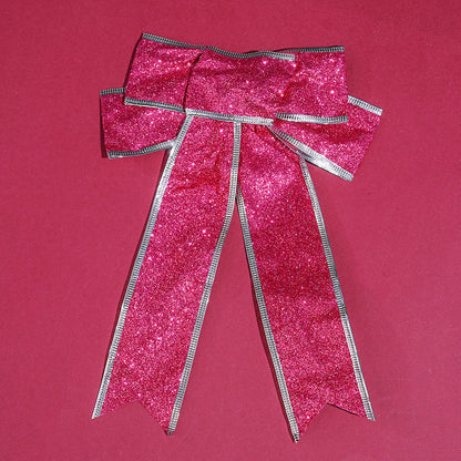 Colorful Glitter Christmas Ribbon Bows