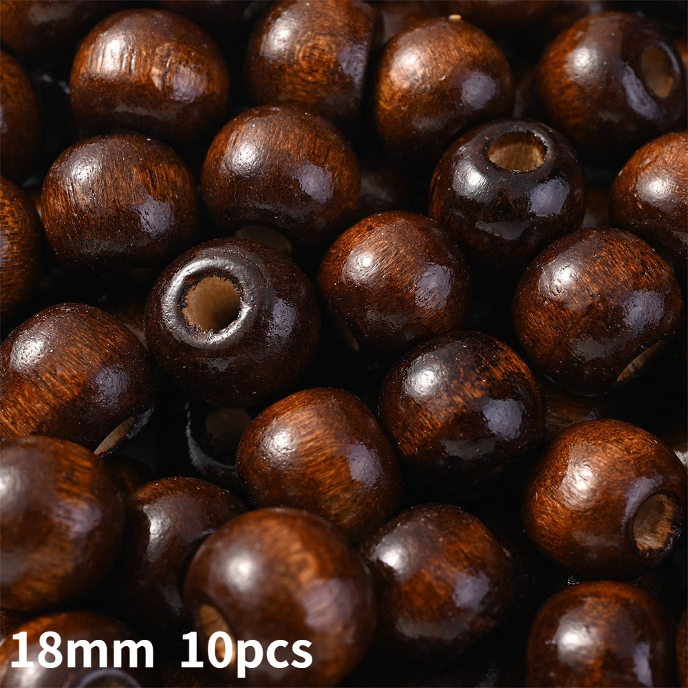 Brown Natural Wood Beads