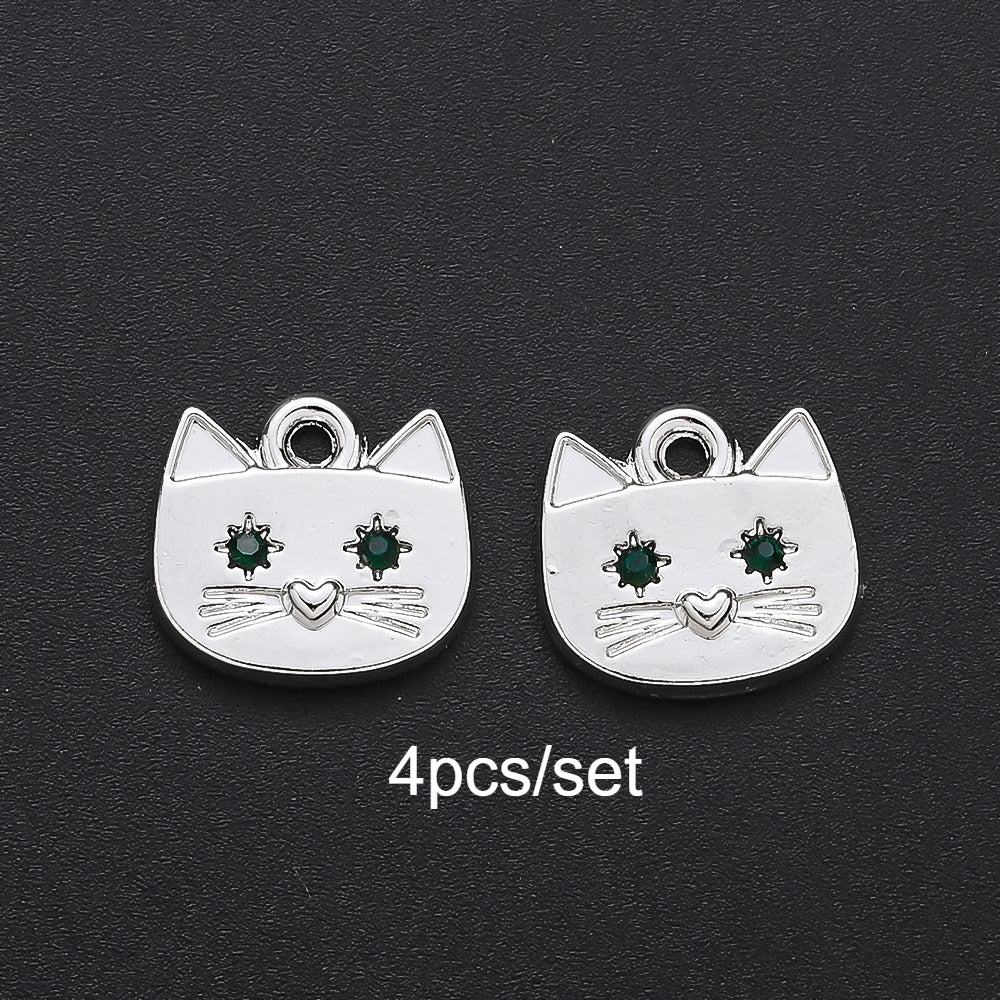 Cat Alloy Pendant Charms