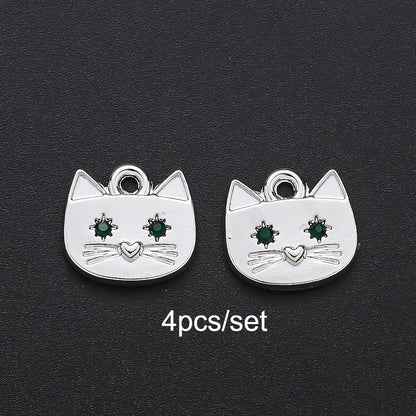Cat Alloy Pendant Charms