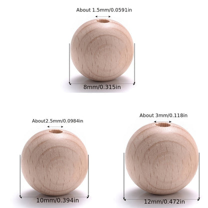 Round Wooden Beads