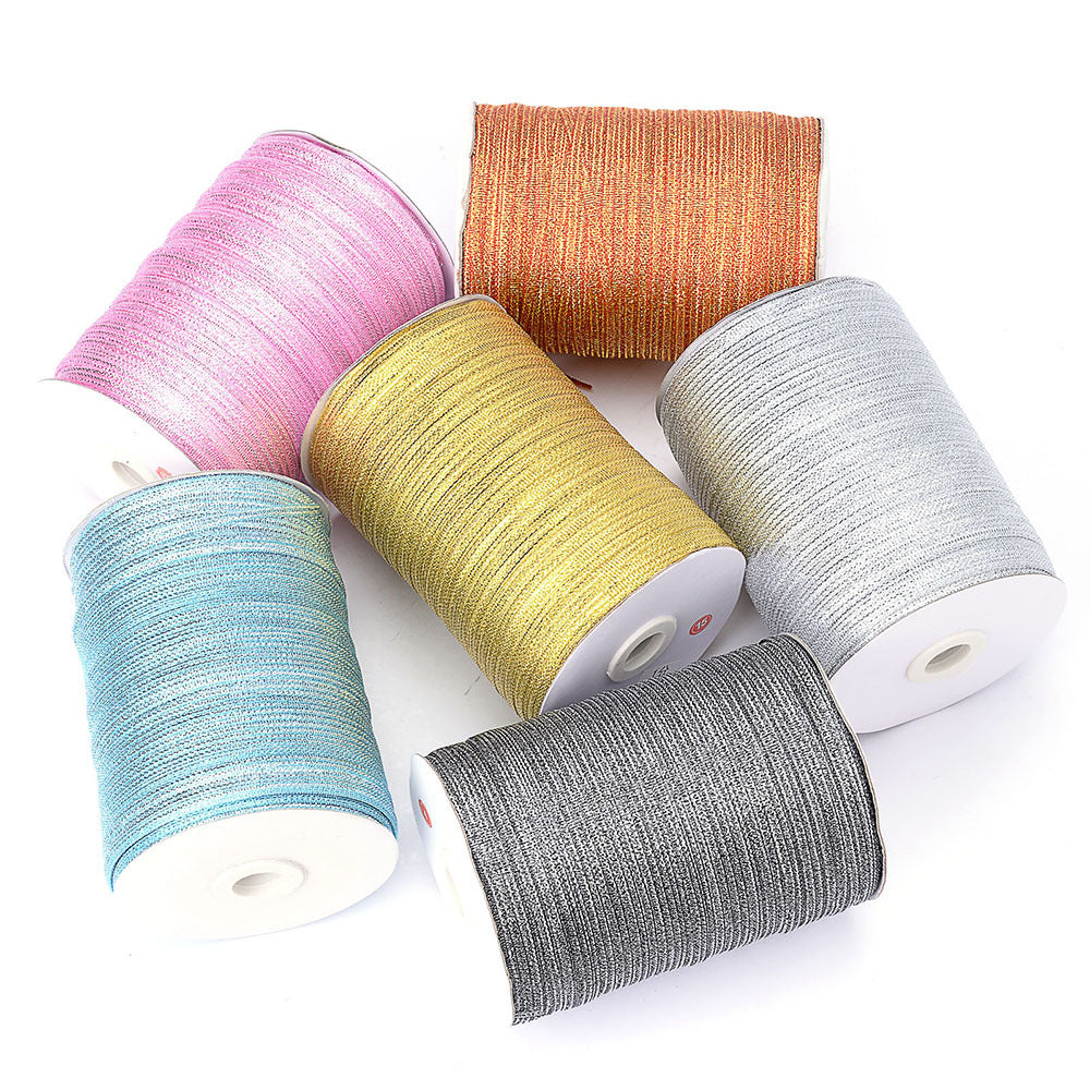 Grey Glitter Ribbon