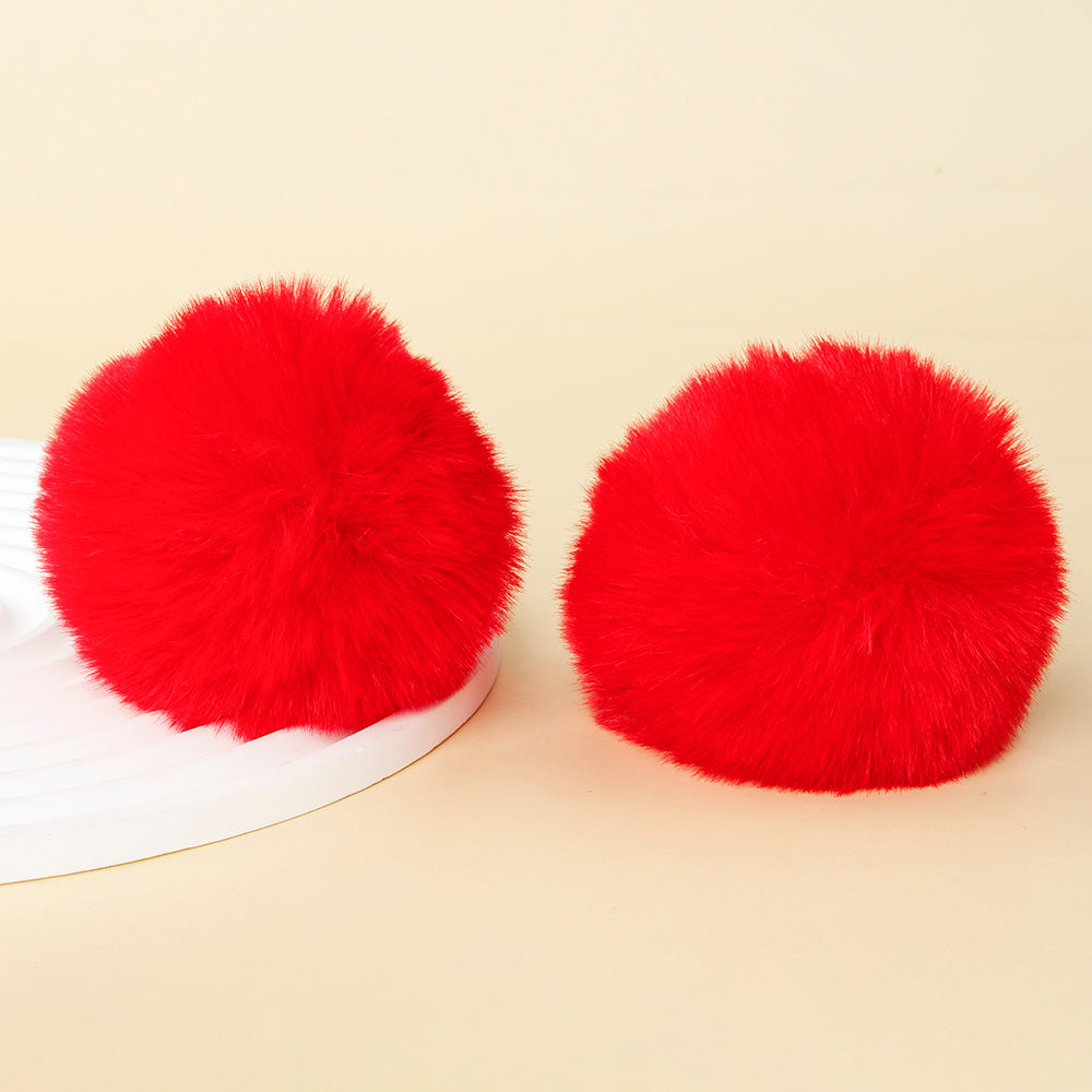 Fashion Multicolored Faux Rabbit Fur Plush Balls
