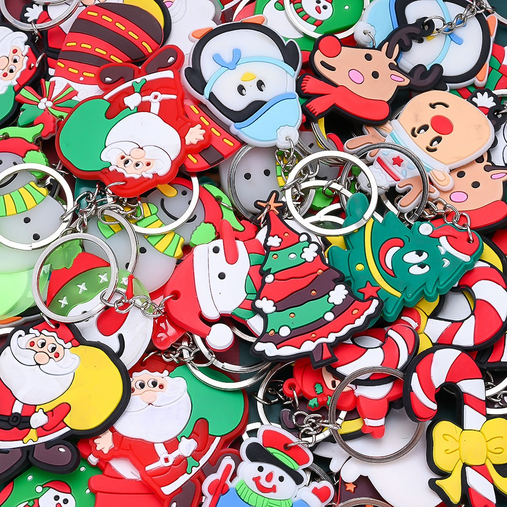 Christmas Theme Soft Gel Keychains