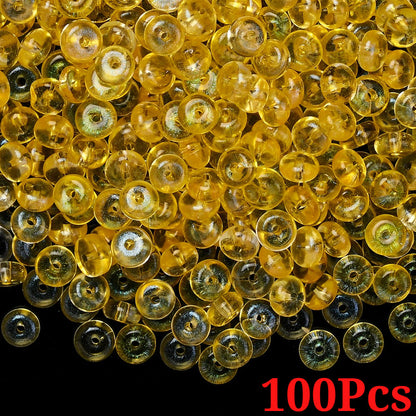 Flat Round Glass Beads