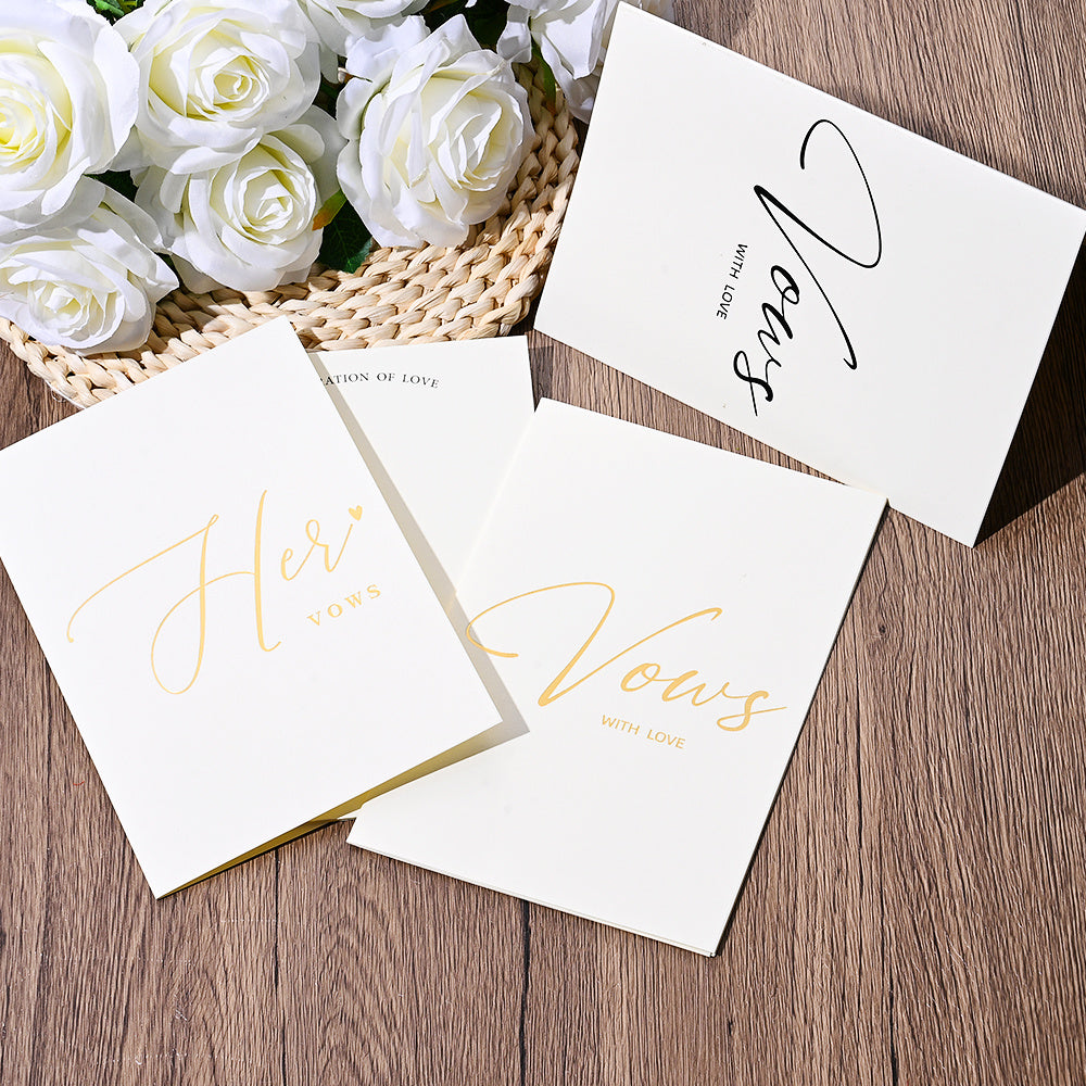 Personalized Wedding Vow Books Set
