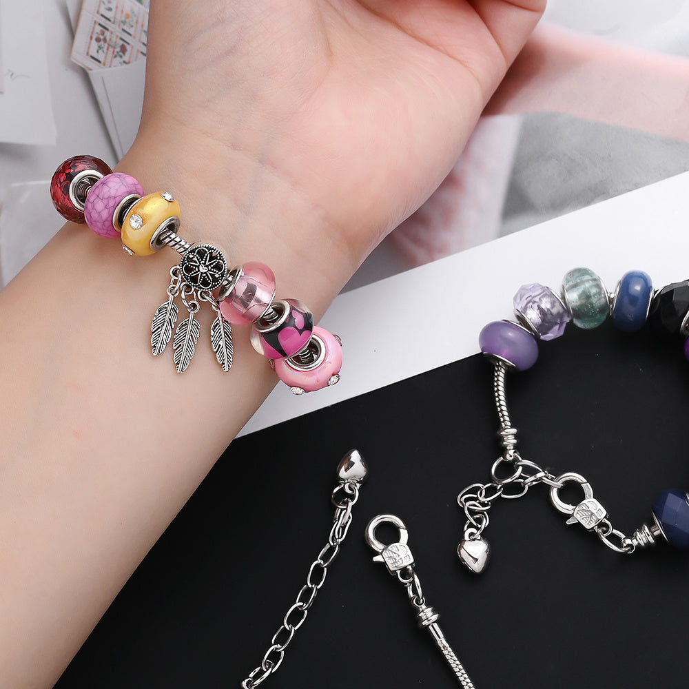 20PCS Snake Chain Charm Bracelet Set with Bracelet Tool