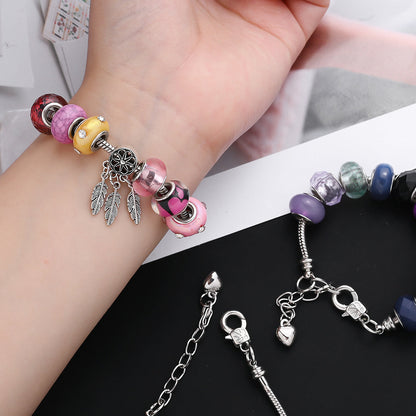 20PCS Snake Chain Charm Bracelet Set with Bracelet Tool