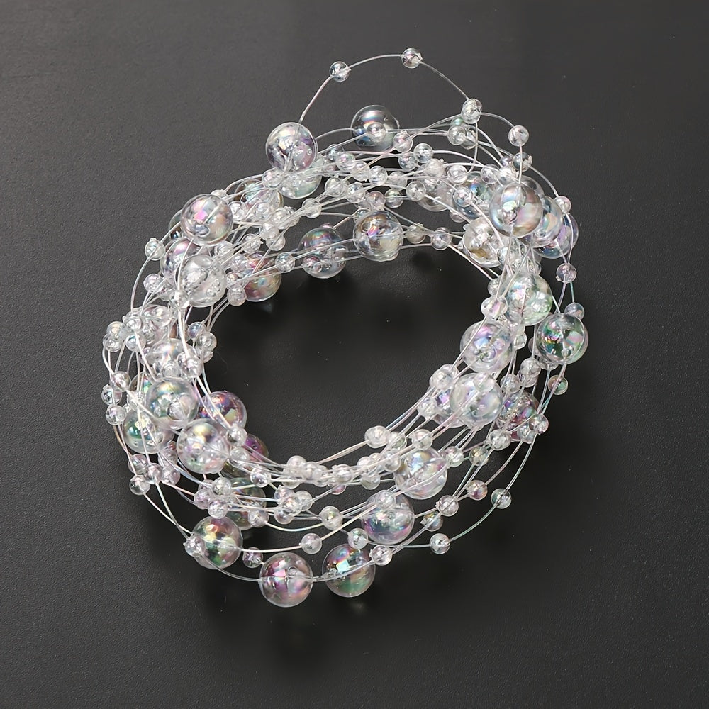 118.11 Inch Acrylic Round Bead Chain