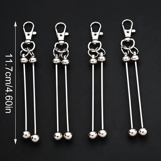 Double Blank Bar Beadable Keychain Set