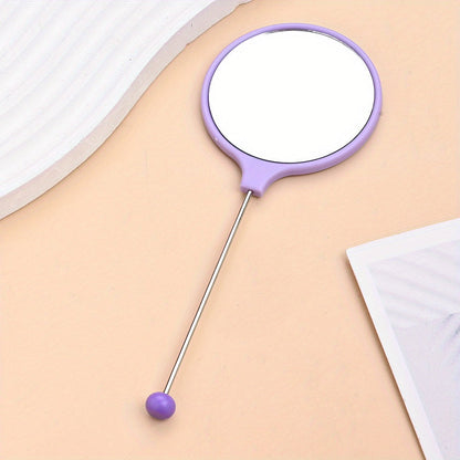 Beaded Handheld Makeup Mirror