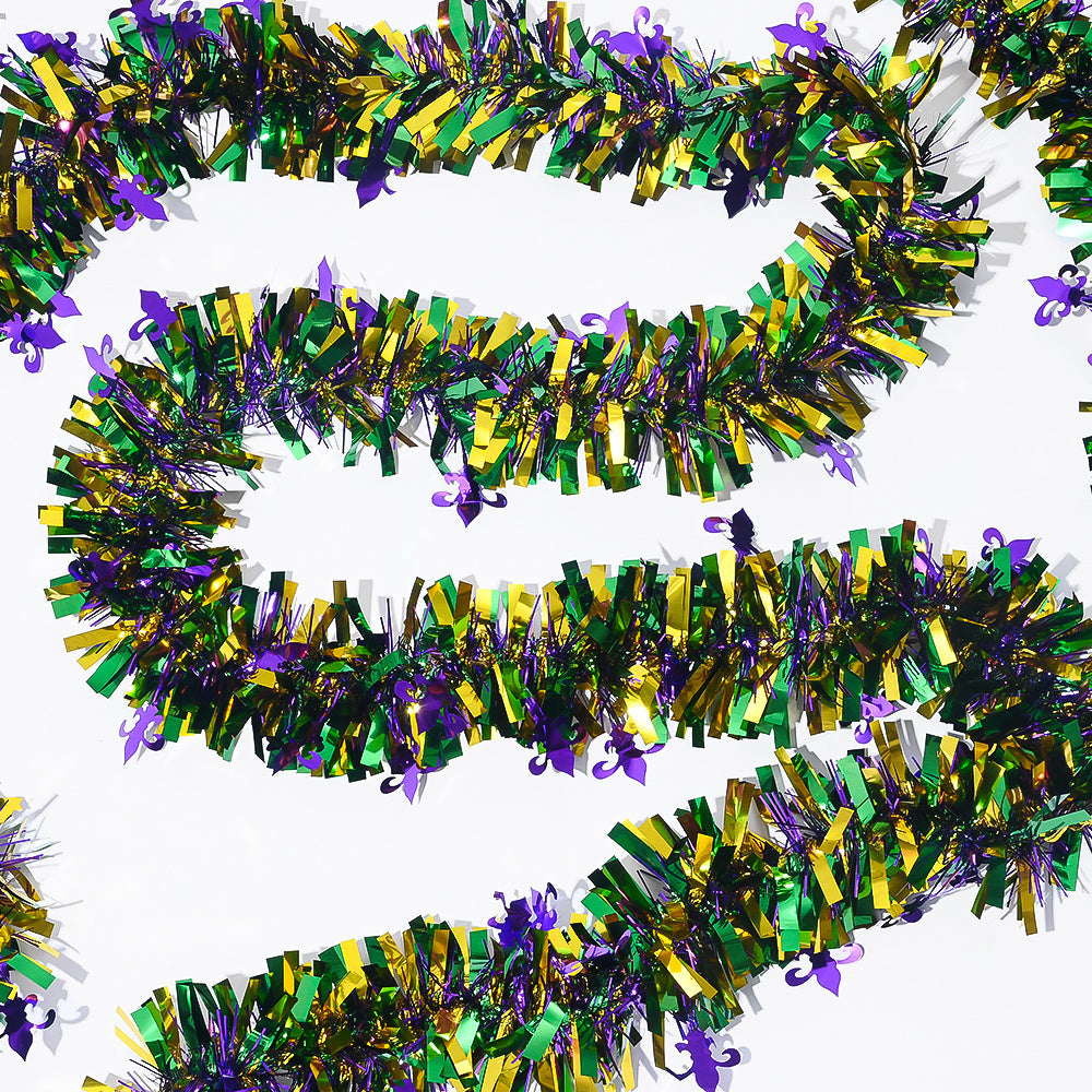 Mardi Gras Tinsel Garland