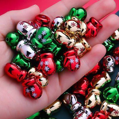 Acrylic Christmas Glove Beads