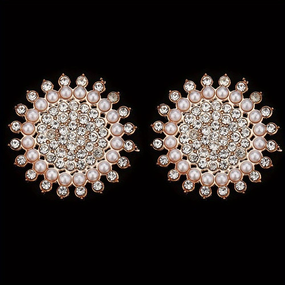 Stylish Acrylic Pearl and Rhinestone Flatback Embellishments