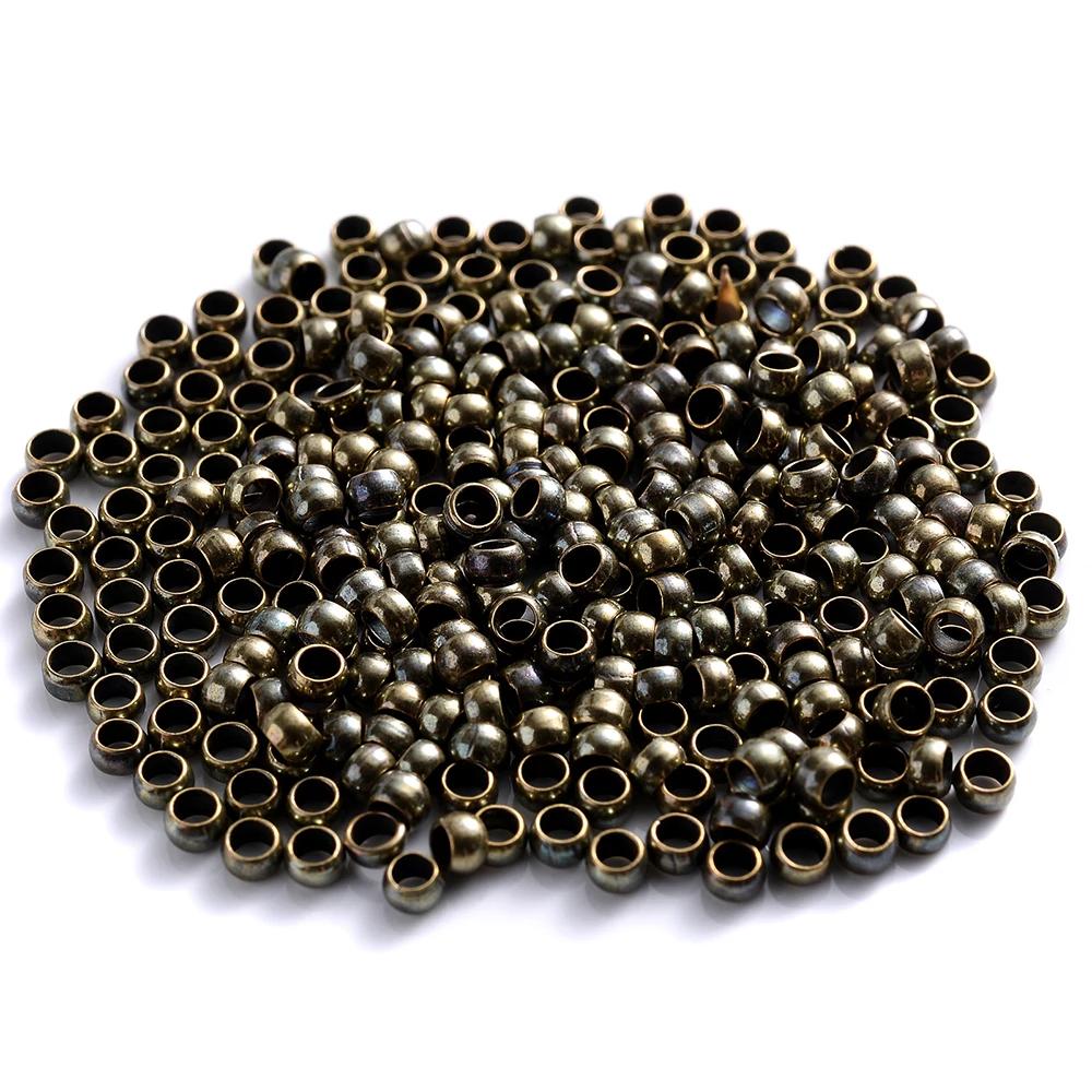 Copper Ball Crimp Beads