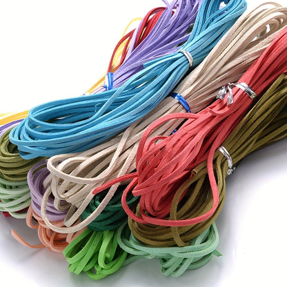 5m 2.5mm Flat Korean Velvet Cord for Jewelry Making