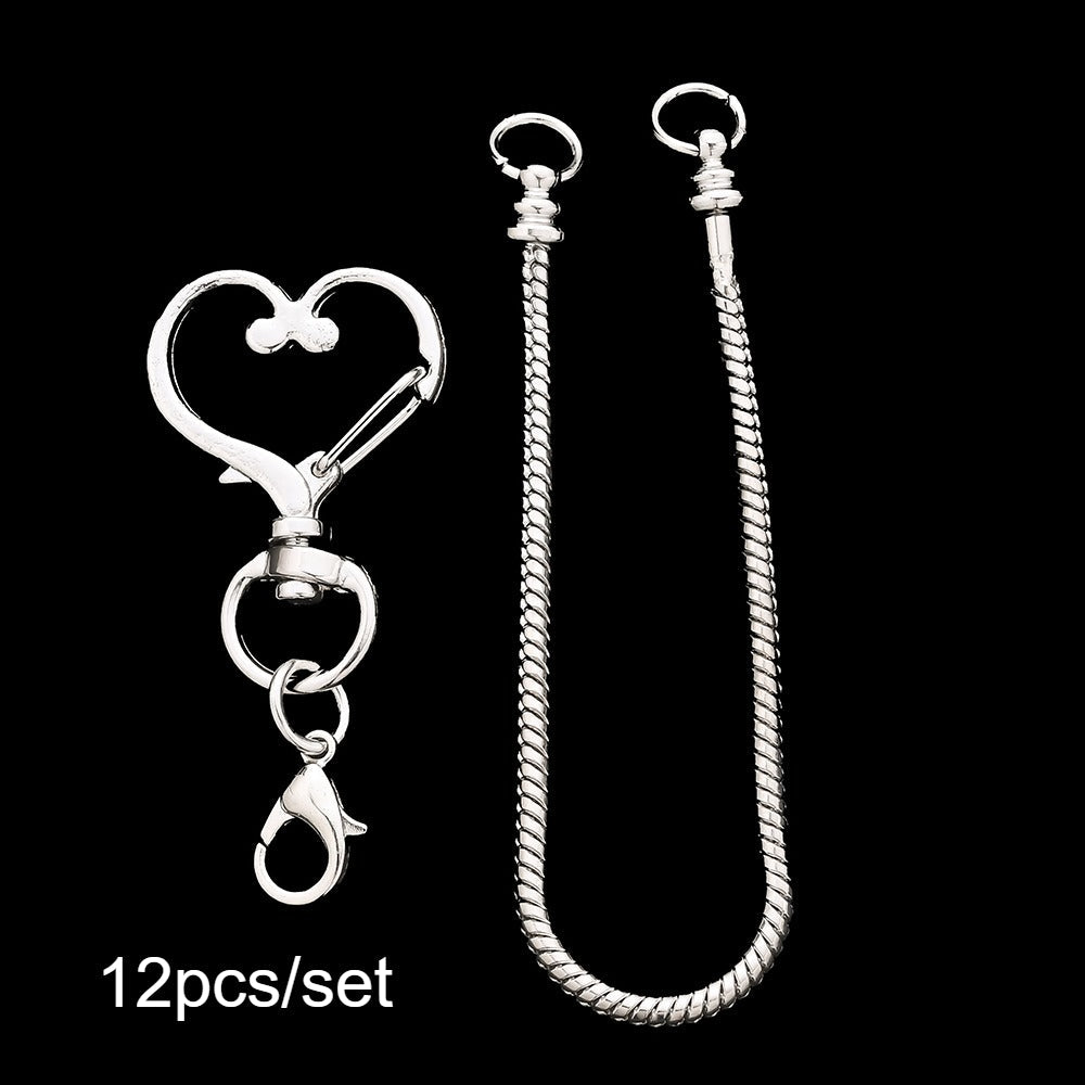 Blank Beadable Keychain Set
