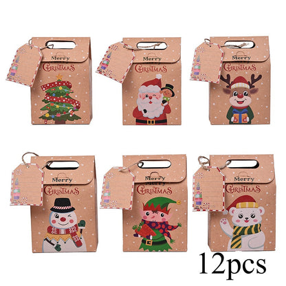 Christmas Kraft Paper Gift Boxes