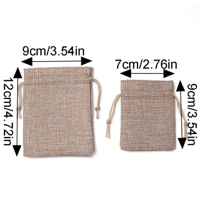 Linen Drawstring Gift Bags