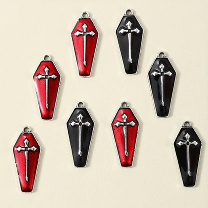 Halloween Coffin Alloy Charms