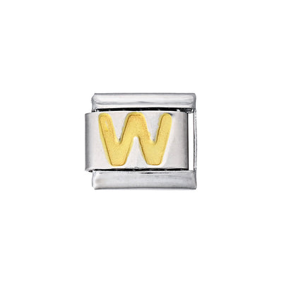 A-Z English Letter Stainless Steel Italian Charm Links