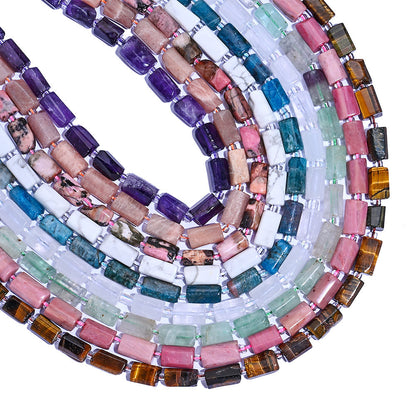 Cylindrical Natural Stone Beads