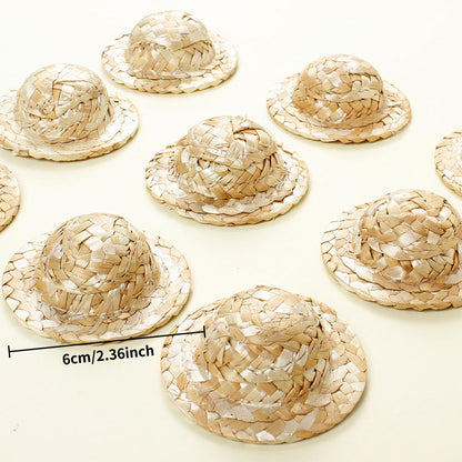 Mini Woven Straw Hats