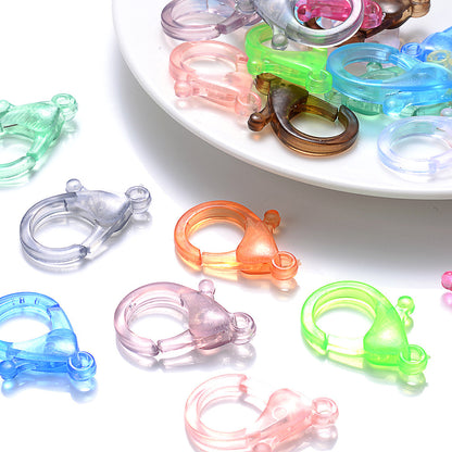 Clear Pink Lobster Clasps