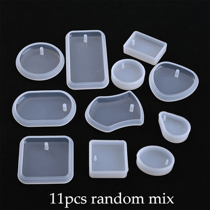 Transparent Silicone Pendant and Keychain Molds