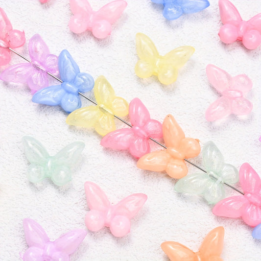 Candy Color Butterfly Acrylic Beads