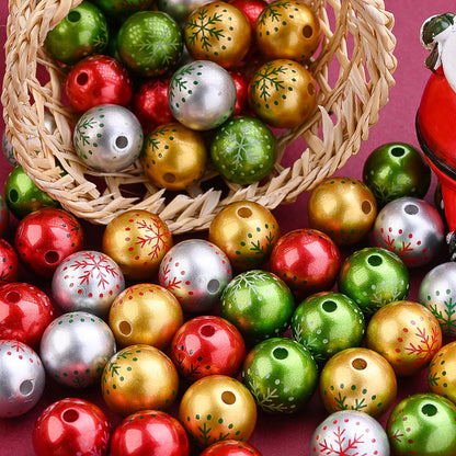 Christmas Snowflake Acrylic Beads