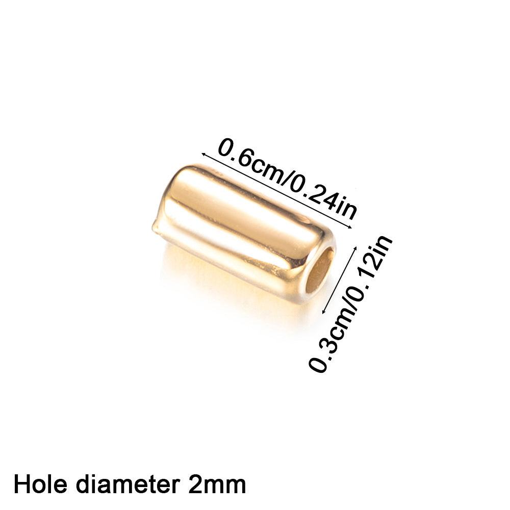 Long Tube CCB Spacer Beads