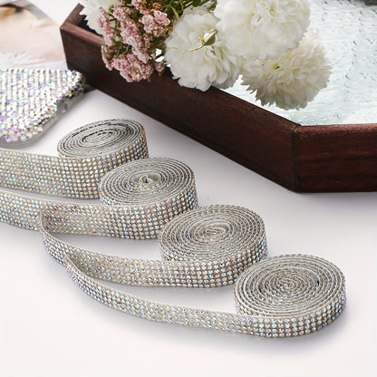 Self-Adhesive Rhinestone Trim Ribbon Set