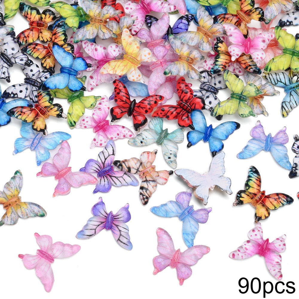 Mixed Butterfly Nail Art Decorations