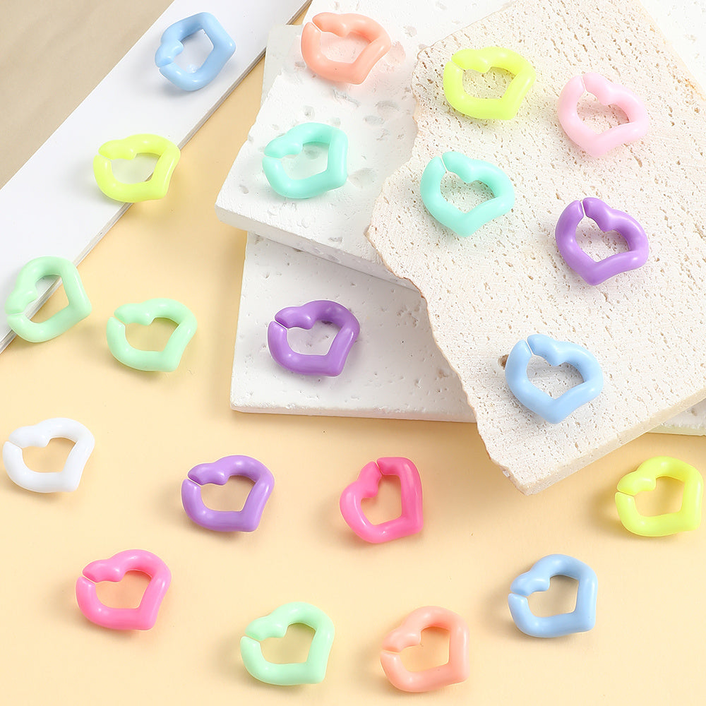 Heart Acrylic Linking Rings