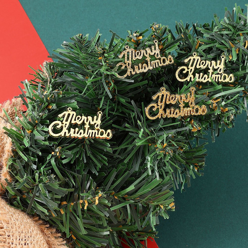 Merry Christmas Acrylic Pendant Charms