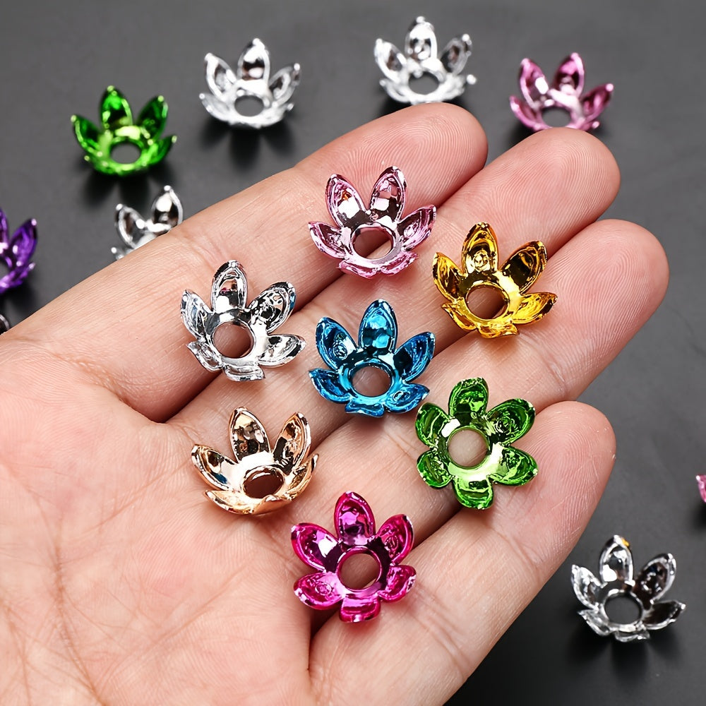 20PCS 16mm Multicolor Lotus Acrylic Bead Set
