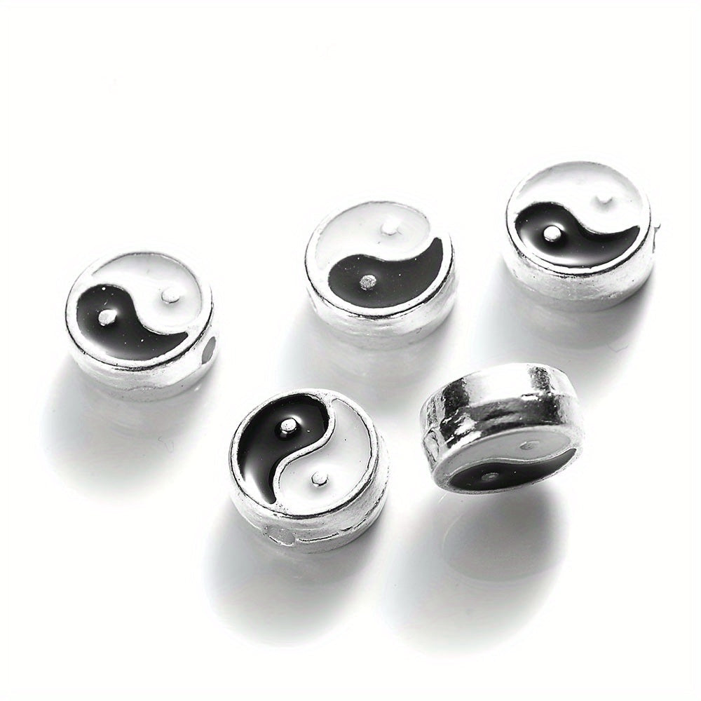 Enamel Tai Chi Yin Yang Beads