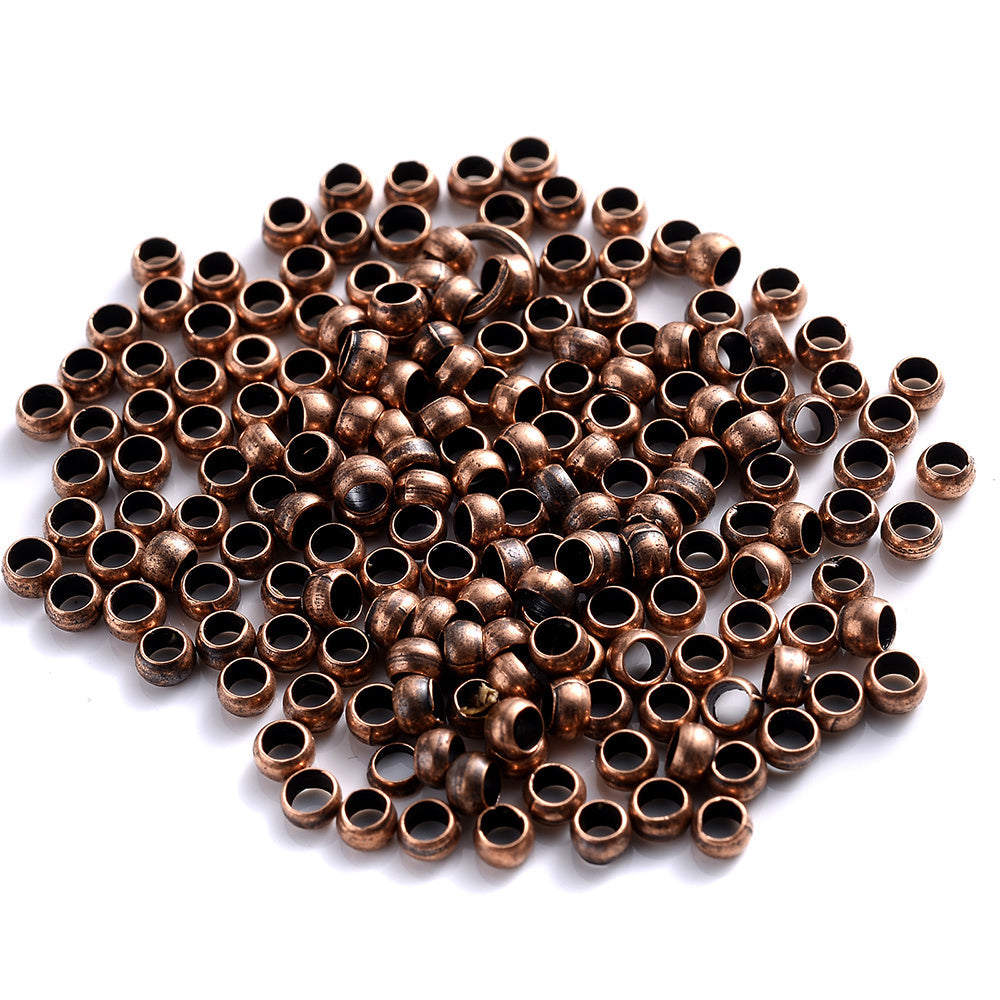 Copper Ball Crimp Beads