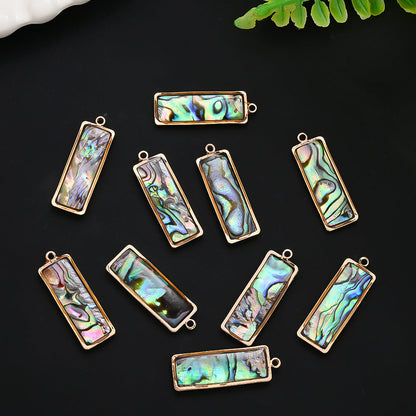 8PCS Colorful Abalone Shell Pendant Set