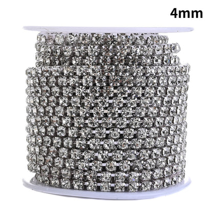 1 Roll 10 Yards Sparkling Rhinestone Chain Trim