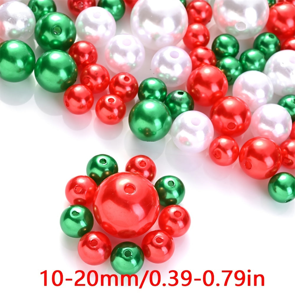 Christmas Acrylic Round Beads