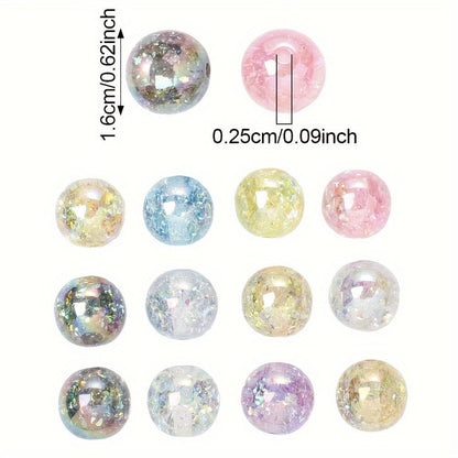 Shiny AB Round Acrylic Beads