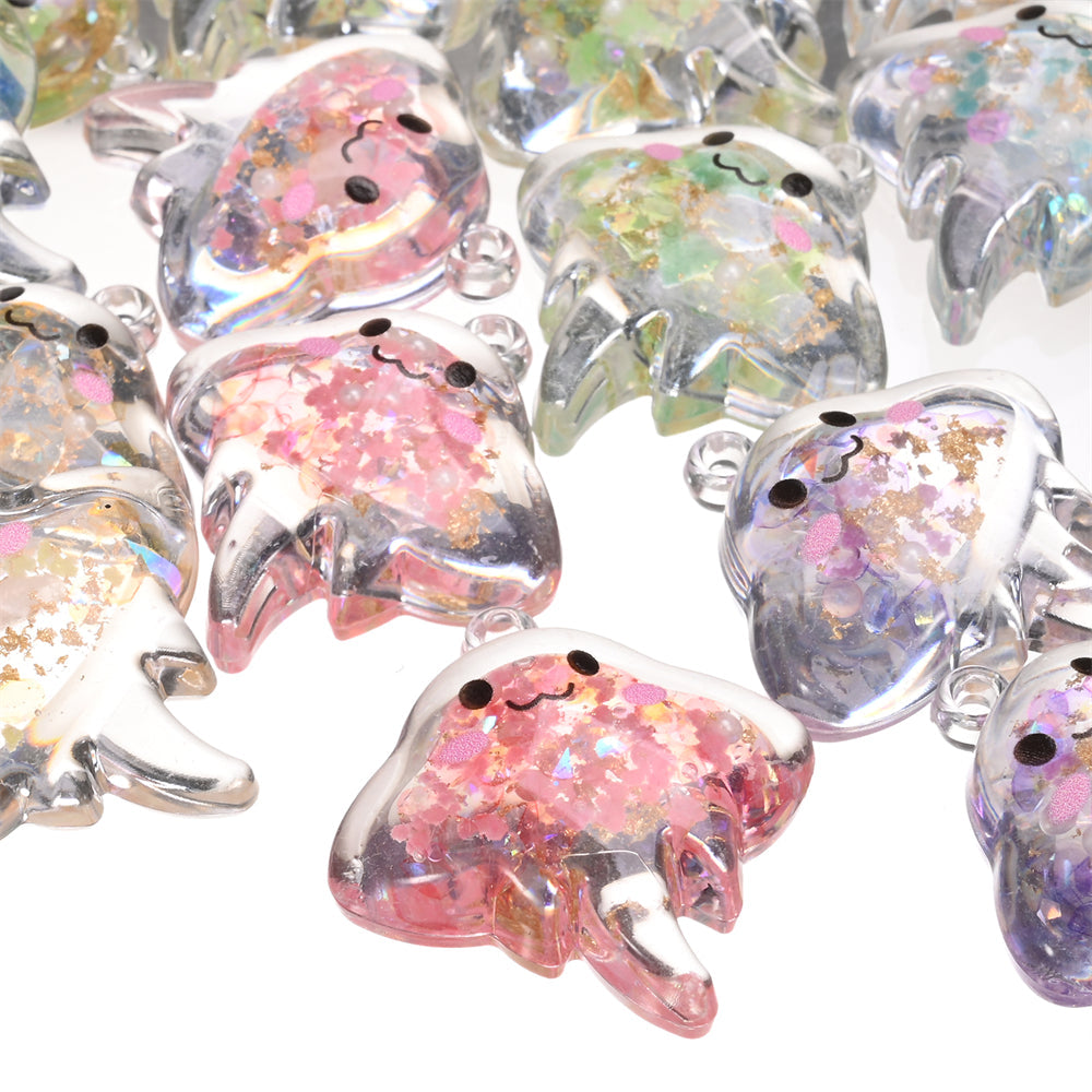 Luminous Resin Pendant Charms