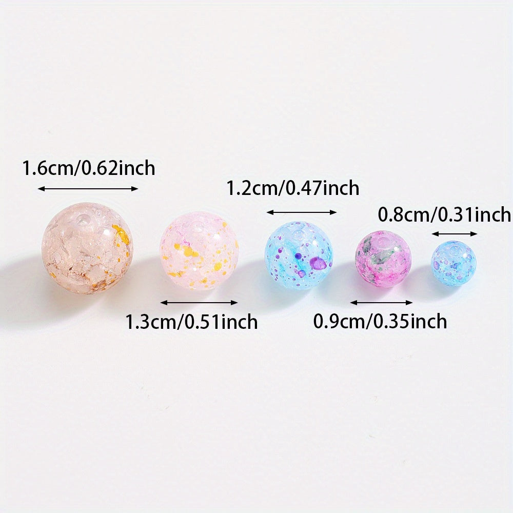 Colorful Dot Acrylic Bubble Beads
