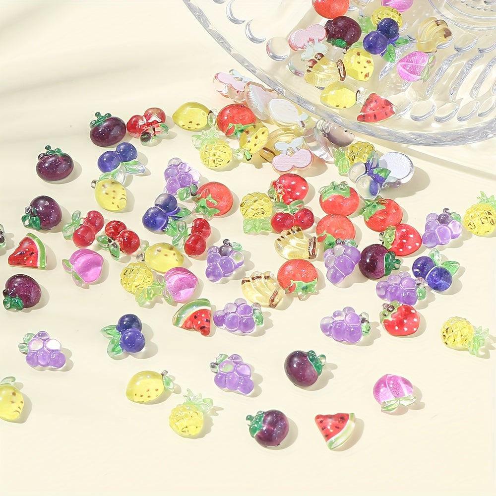 Mixed Fruit Acrylic Charms