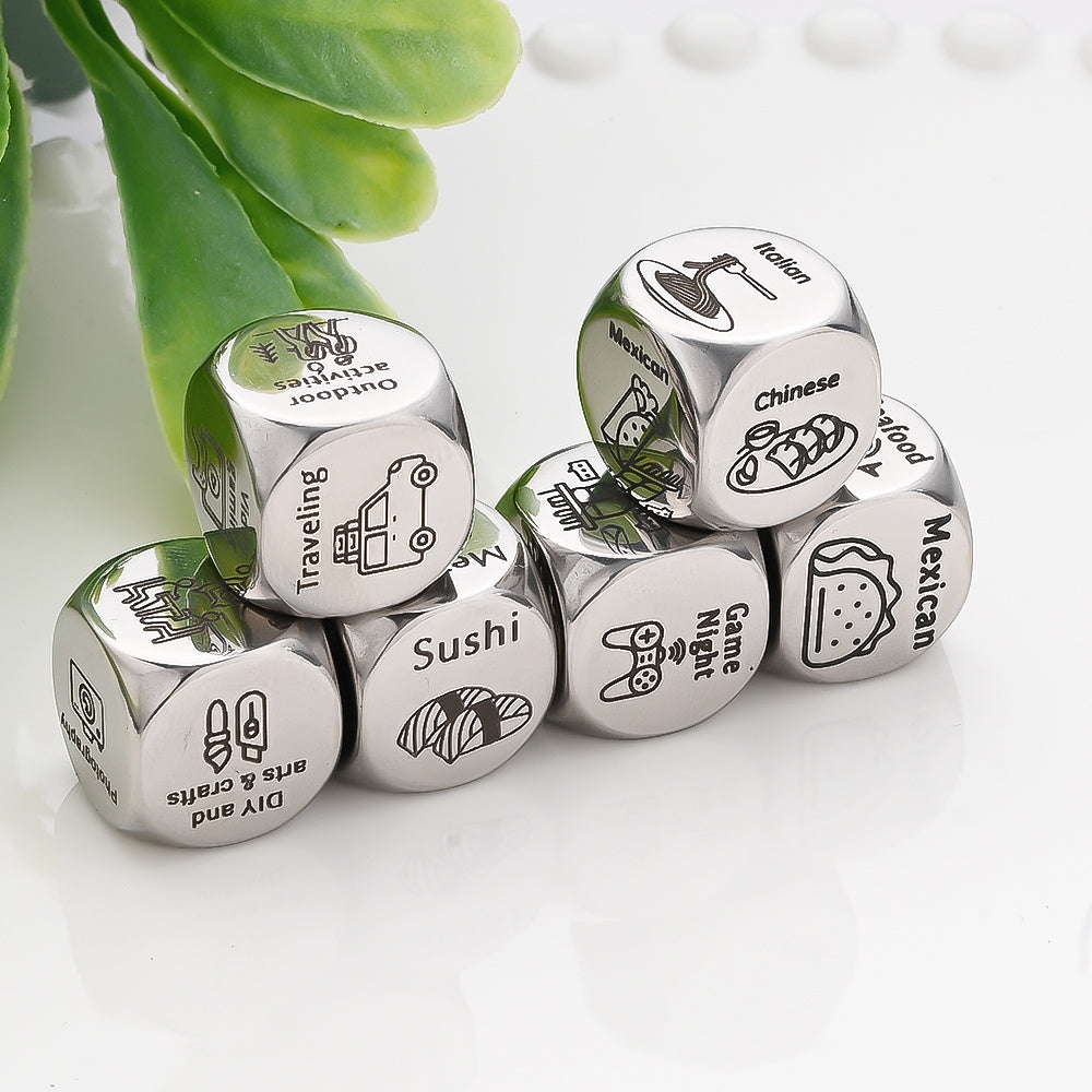 Stainless Steel Decision Dice Set